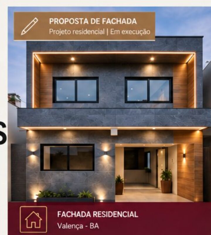 Proposta de fachada residencial